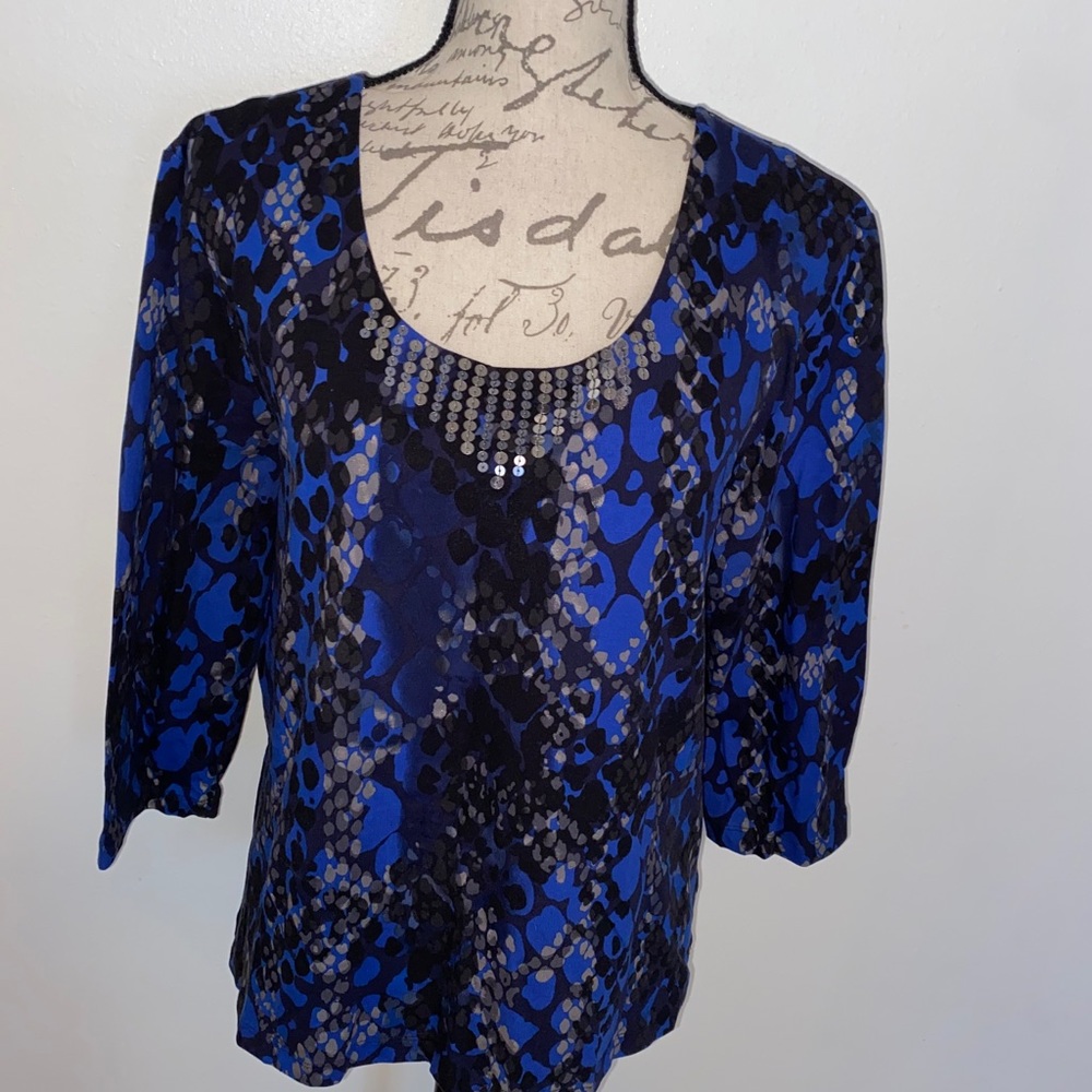 ▪️🔹Ruby Rd Sequin Accent Top🔹▪️ - Picture 8 of 11